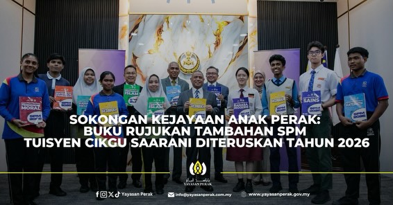 Sokongan Kejayaan Anak Perak: Buku Rujukan Tambahan SPM Tuisyen Cikgu Saarani Diteruskan Tahun 2026